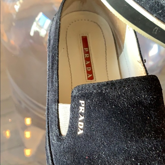 Black Suede Loafers/Flats by Prada size 35 - Picture 3 of 8